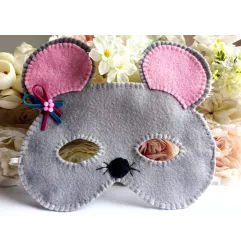 Mouse mask with decor – Ditte.lv children's carnival costume