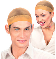Wig cap brown, 2 pcs.
