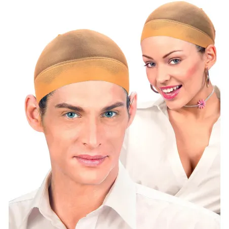 Wig cap brown, 2 pcs.