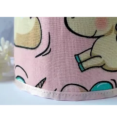 Fabric crown Unicorn, pink