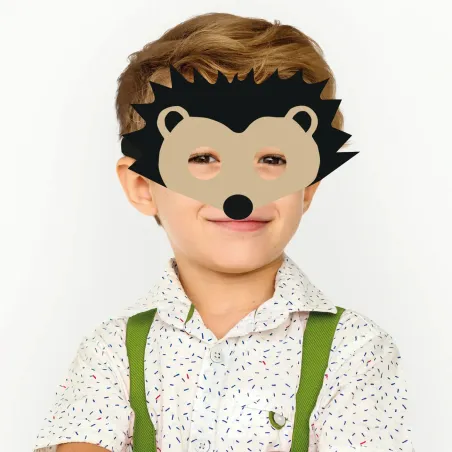 Hedgehog mask felt