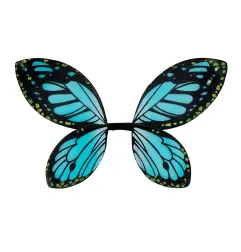 Butterfly wings black-blue, 66x38 cm