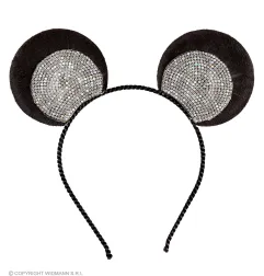 Hair hoop Mouse ears, silver