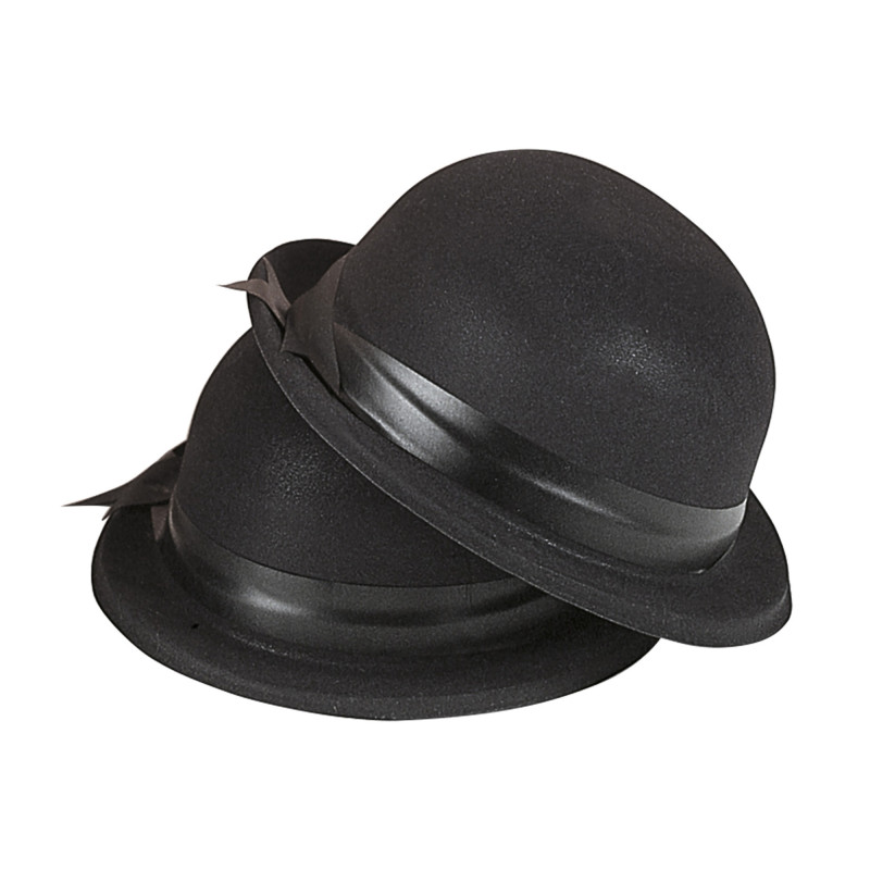 hat-pot-black-eith-ribbon-widmann-3398F