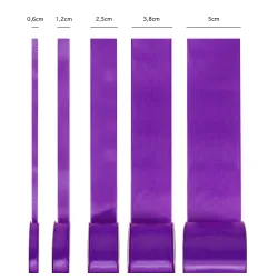 Satin ribbon purple 38mm, 23m