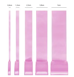 Satin ribbon heavenly lilac 12mm, 23m