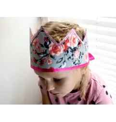 Fabric crown Rose