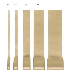 Satin ribbon light brown 25mm, 23m