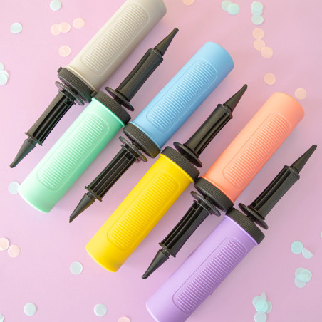 Balloon pump large, mix colors