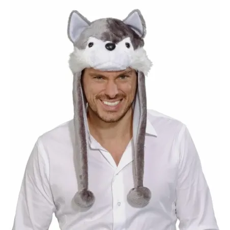 Wolf hat fluffy