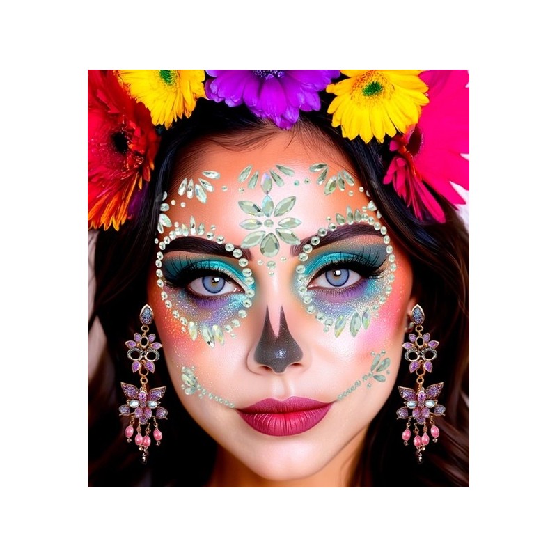 Face jewels - Dia de los muertos