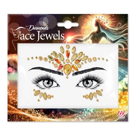Face jewels - Diamonds yellow