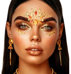 Face jewels - Diamonds yellow