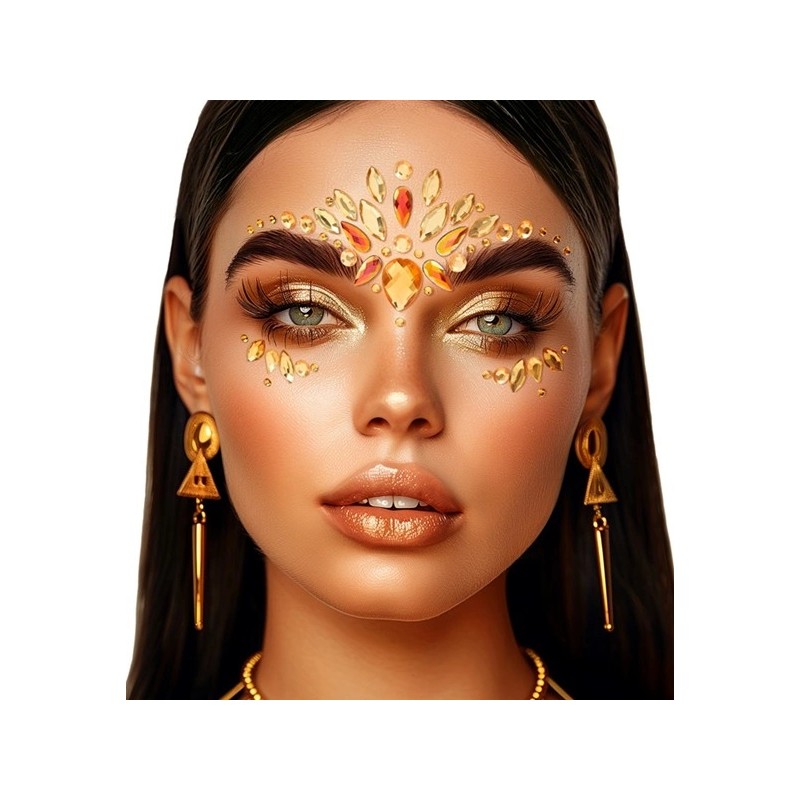 Face jewels - Diamonds yellow