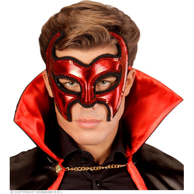 Devil mask with sequins