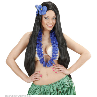 Hawaiian flower lei blue