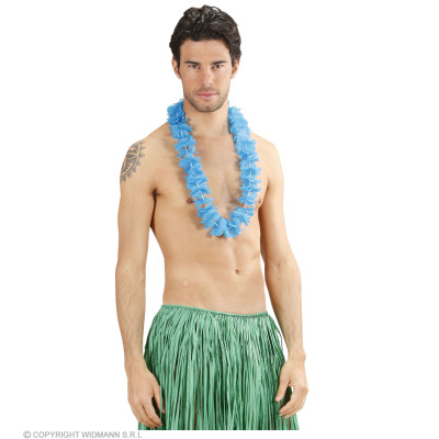 Hawaiian flower lei light blue