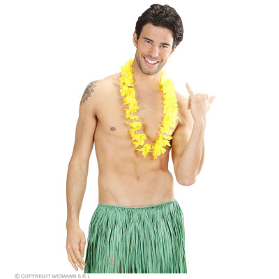 Hawaiian flower lei yellow