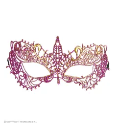 Venetian lace eye mask purple
