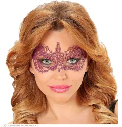 Venetian lace eye mask purple