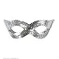 Eye mask silver with sequins