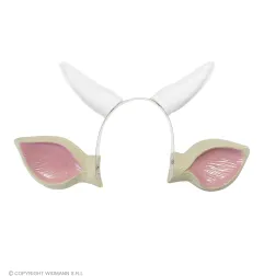 Cow horns and ears
