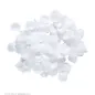 White fabric petals, 150 pcs.