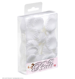 White fabric petals, 150 pcs.