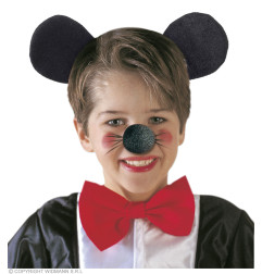 Mouse ears are black