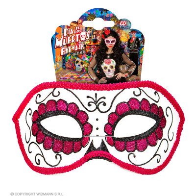 Day of the dead mask red