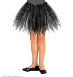 Tutu tulle skirt black, 30 cm