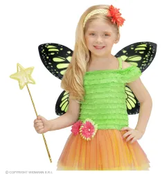 Butterfly wings black-green, 66x38 cm