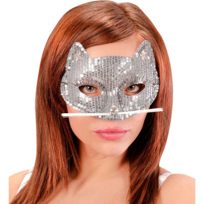 Cat mask silver