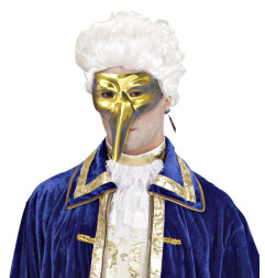 Venetian face mask silver / gold