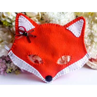 Fox mask with decoration Ditte