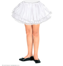 Satīna Tutu svārki meitenēm, balti