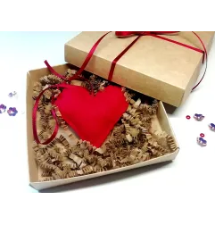 Heart in a red gift box